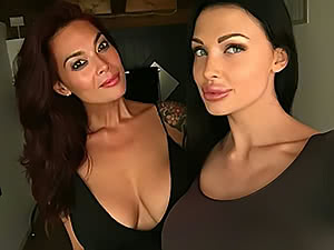 Exciting girl Aletta Ocean reveals her excellent knockers