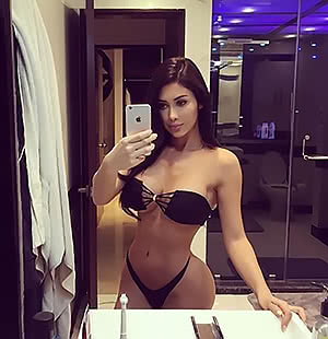 Horny Joselyn Cano teases with her charming knockers